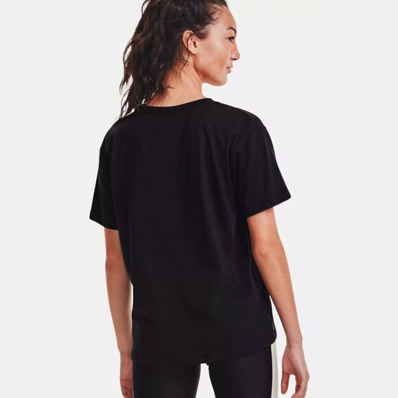 Under Armour Women's Project Rock Disrupt Short Sleeve 1356986-001 Black NWT - Picture 2 of 6